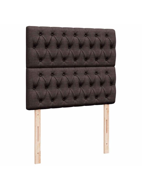 Osmaņu gultas rāmis ar matrača tumši brūns 120x200 cm audums