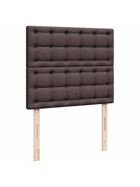 Osmaņu gultas rāmis ar matrača tumši brūns 120x200 cm audums
