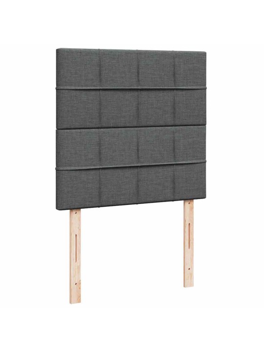 Osmaņu gultas rāmis ar matrača tumši pelēks 100x200 cm audums