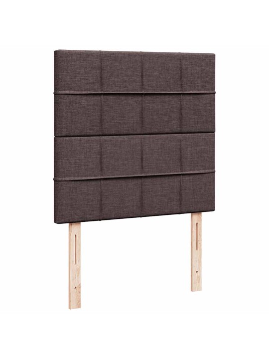 Osmaņu gultas rāmis ar matrača tumši brūns 100x200 cm audums
