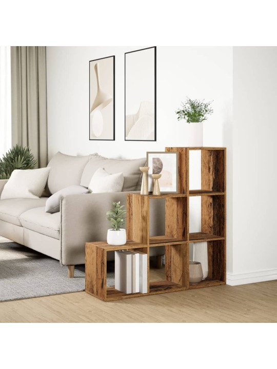 Telpas sadalītājs, grāmatu plaukts, 3 līmeņi, 99x29x99 cm