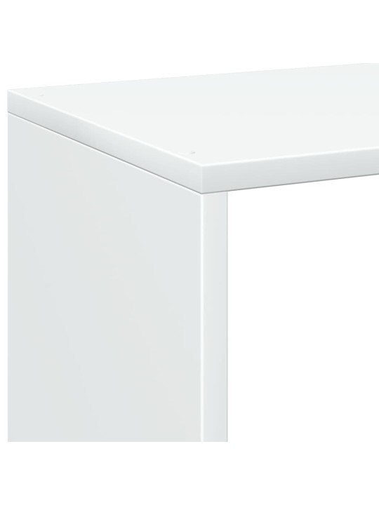 Telpas sadalītājs, grāmatu plaukts, balts, 69,5x29x103,5 cm