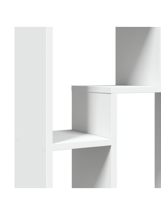 Grāmatu plaukts, balts, 63x20x90 cm, inženierijas koks