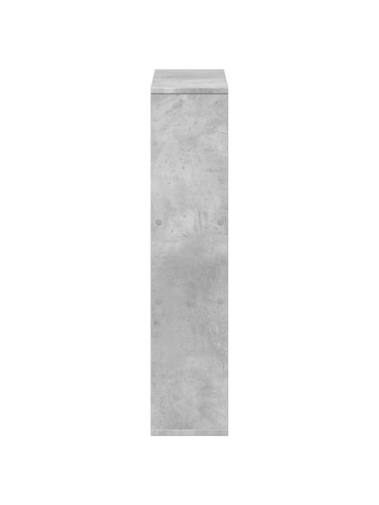 Grāmatu plaukts, betona pelēks, 63x20x90 cm, inženierijas koks
