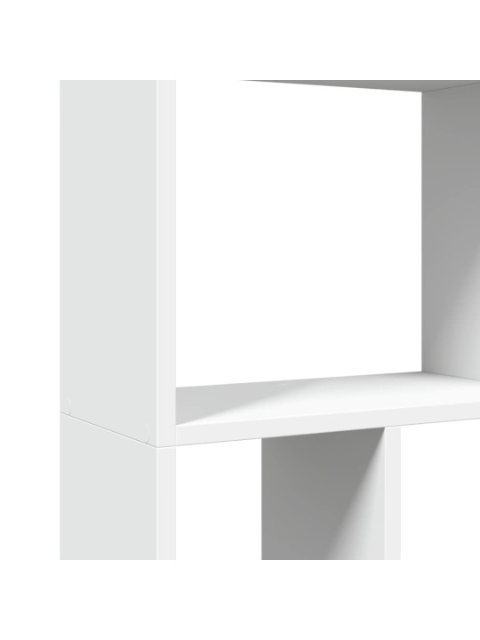 Grāmatu plaukts, balts, 60x20x120 cm, inženierijas koks