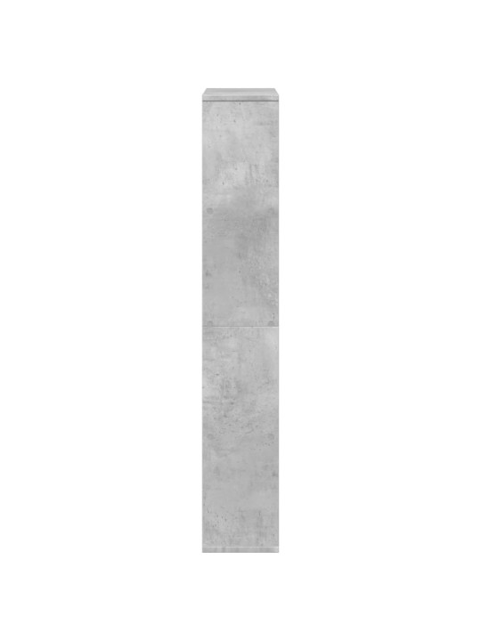 Grāmatu plaukts, betona pelēks, 60x20x120 cm, inženierijas koks