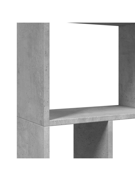 Grāmatu plaukts, betona pelēks, 60x20x120 cm, inženierijas koks