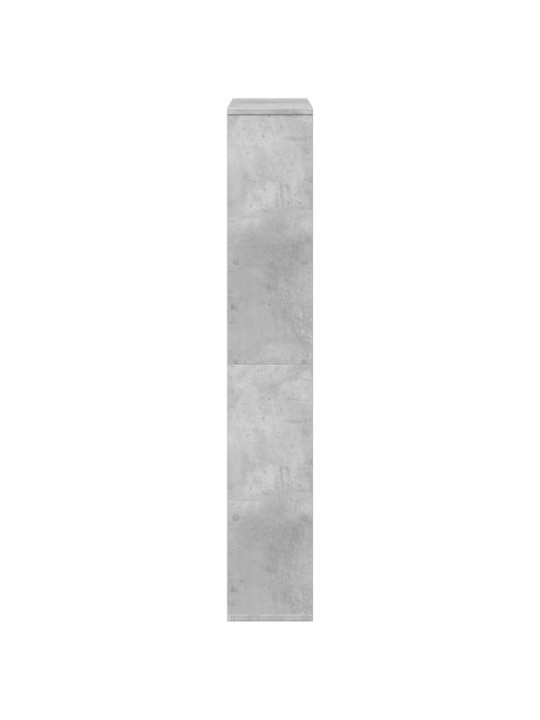 Grāmatu plaukts, betona pelēks, 72x20x120 cm, inženierijas koks