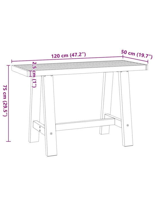 Rakstāmgalds noain a formas kājas 120x50x75 cm masīvkoka priede