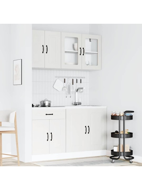 4-daļīgs virtuves skapītis komplekts, kalmar, balts