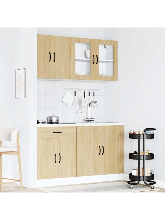 4-daļīgs virtuves skapītis komplekts, kalmar, ozolkoka