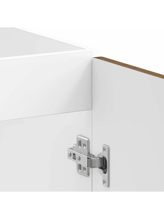 Virtuves skapis 2 pcs brūna 80 x 46 x 81.5 cm inženierijas koks