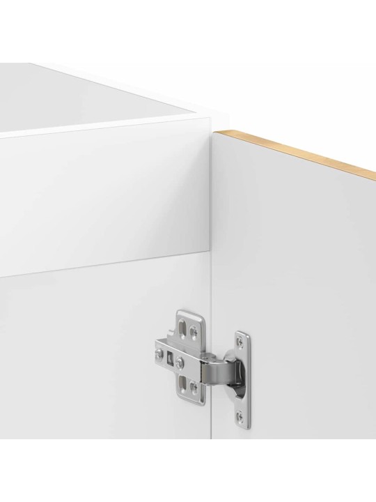 Virtuves skapis 2 pcs brūna 80 x 46 x 81.5 cm inženierijas koks