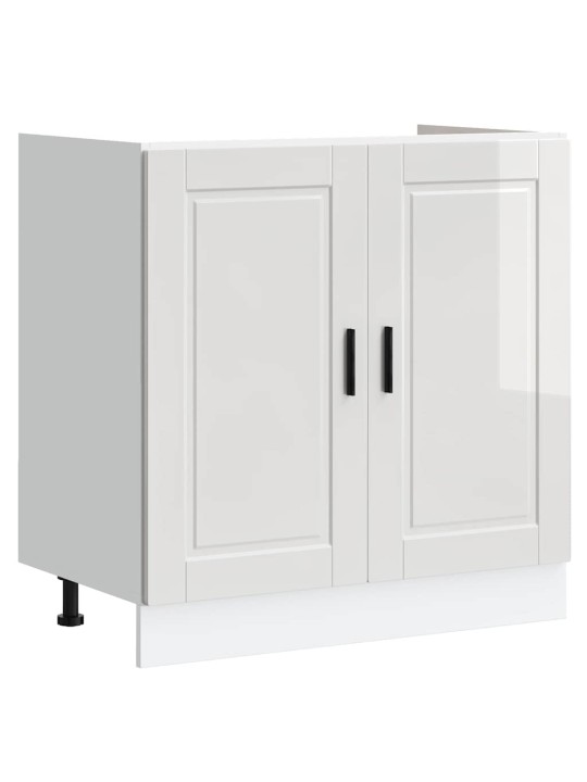 Izlietnes skapītis ar uzglabāšanu 2 pcs balts 80 x 46 x 84.5 cm