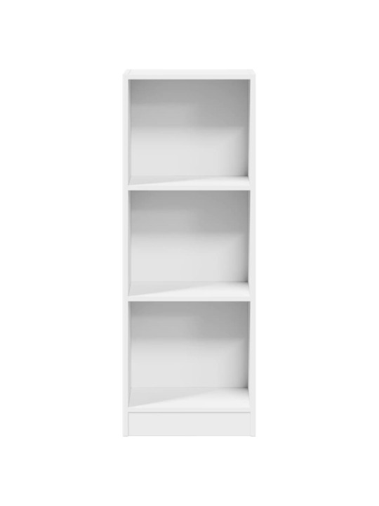 Grāmatu plaukts, balts, 40x24x109 cm, inženierijas koks