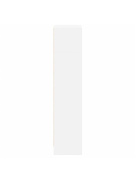 Grāmatu plaukts, balts, 40x24x109 cm, inženierijas koks