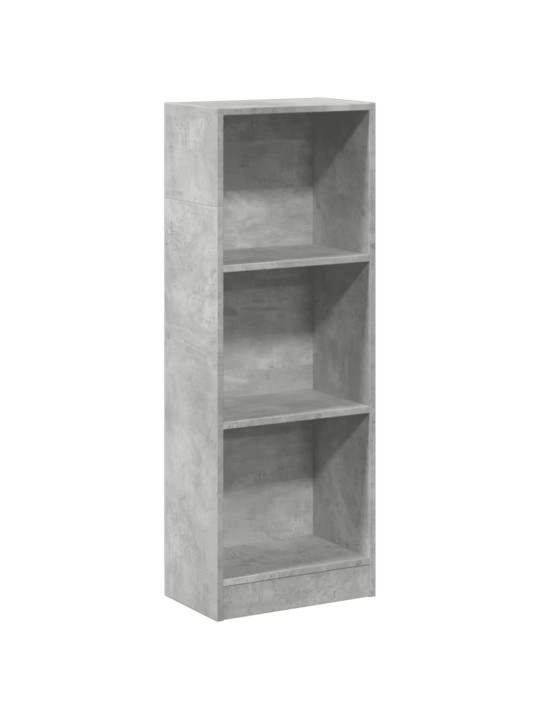 Grāmatu plaukts, betona pelēks, 40x24x109 cm, inženierijas koks