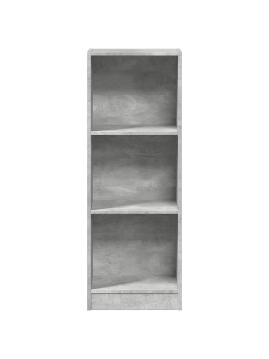 Grāmatu plaukts, betona pelēks, 40x24x109 cm, inženierijas koks