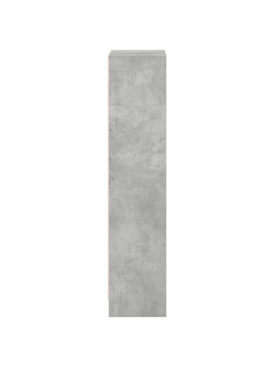 Grāmatu plaukts, betona pelēks, 40x24x109 cm, inženierijas koks