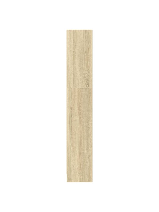 Grāmatu plaukts, ozola krāsa, 40x24x143 cm, inženierijas koks