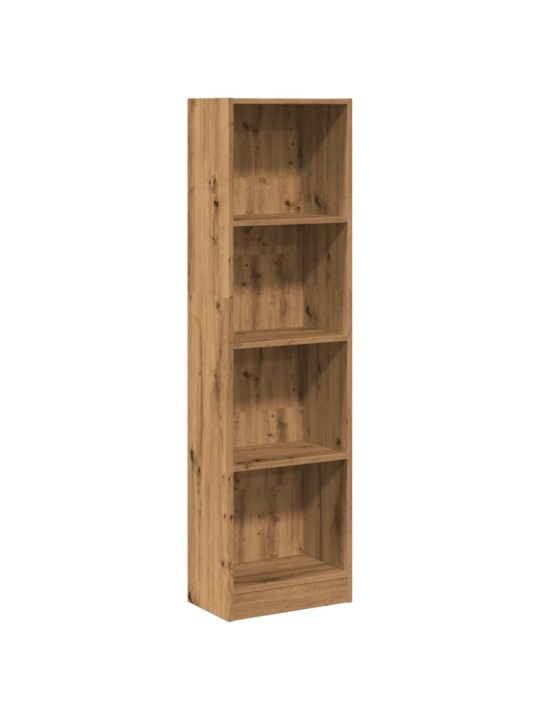 Grāmatu plaukts, koka krāsa, 40x24x143 cm, inženierijas koks
