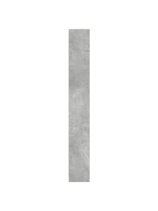 Grāmatu plaukts, betona pelēks, 40x24x176 cm, inženierijas koks