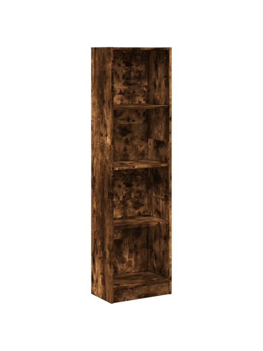 Grāmatu plaukts, ozola krāsa, 40x24x176 cm, inženierijas koks