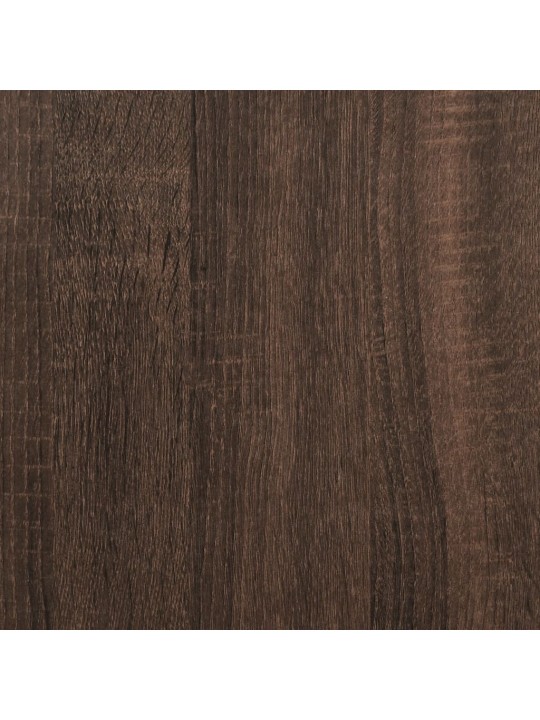 Grāmatu plaukts, brūna ozola, 40x24x176 cm, inženierijas koks