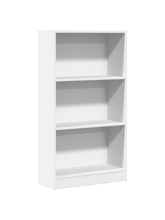 Grāmatu plaukts, balts, 60x24x109 cm, inženierijas koks