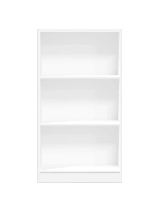 Grāmatu plaukts, balts, 60x24x109 cm, inženierijas koks