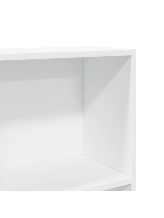 Grāmatu plaukts, balts, 60x24x109 cm, inženierijas koks