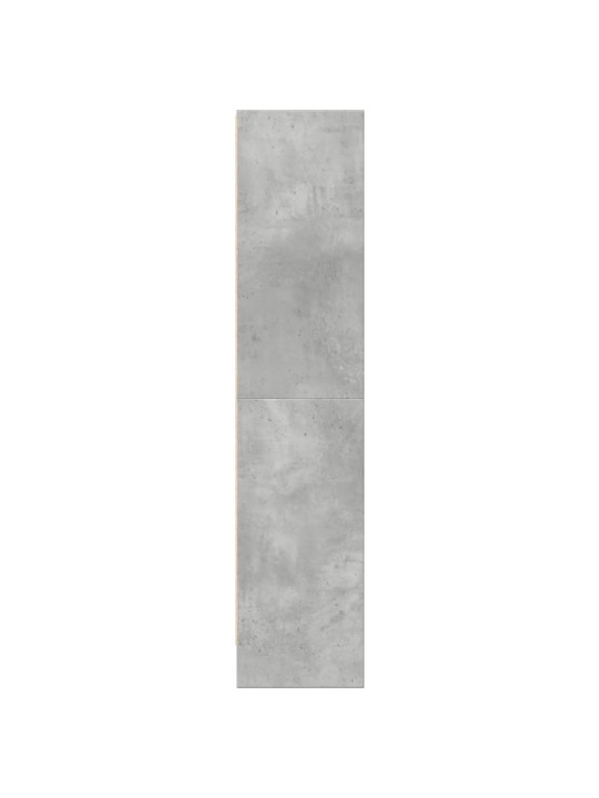 Grāmatu plaukts, betona pelēks, 60x24x109 cm, inženierijas koks
