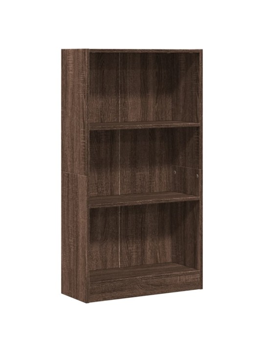 Grāmatu plaukts, brūns, 60x24x109 cm, inženierijas koks
