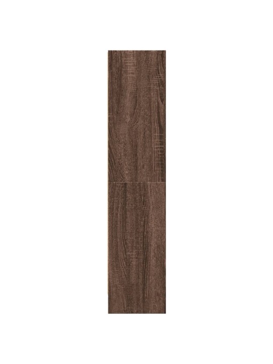 Grāmatu plaukts, brūns, 60x24x109 cm, inženierijas koks
