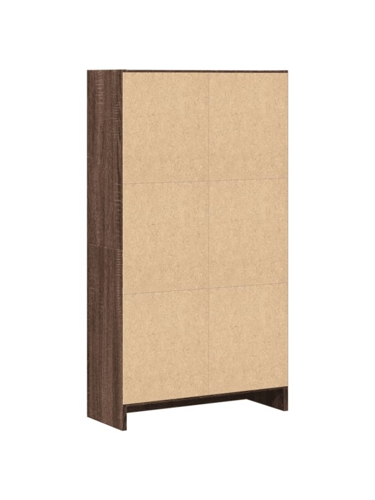 Grāmatu plaukts, brūns, 60x24x109 cm, inženierijas koks