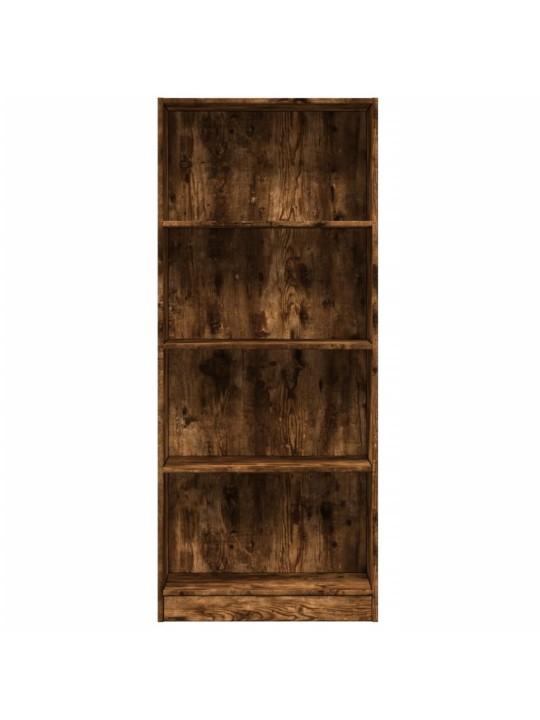 Grāmatu plaukts, ozola krāsa, 60x24x143 cm, inženierijas koks