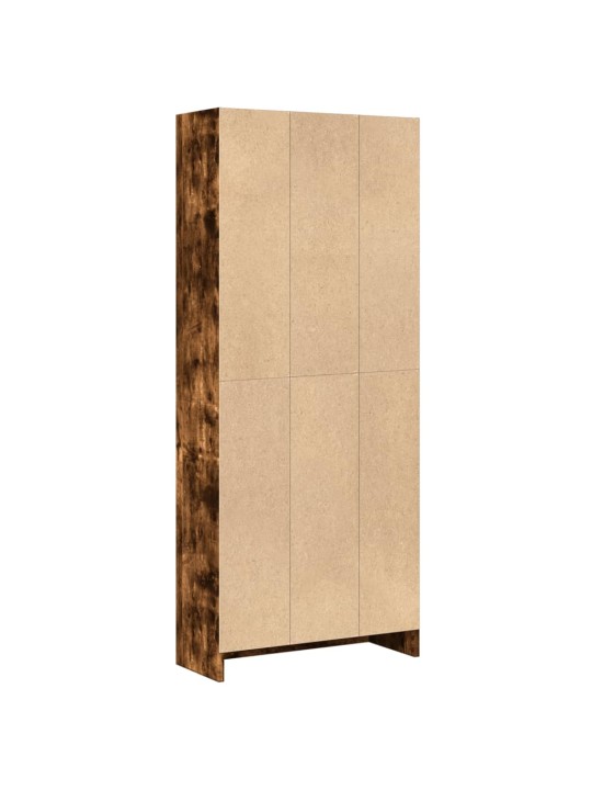 Grāmatu plaukts, ozola krāsa, 60x24x143 cm, inženierijas koks