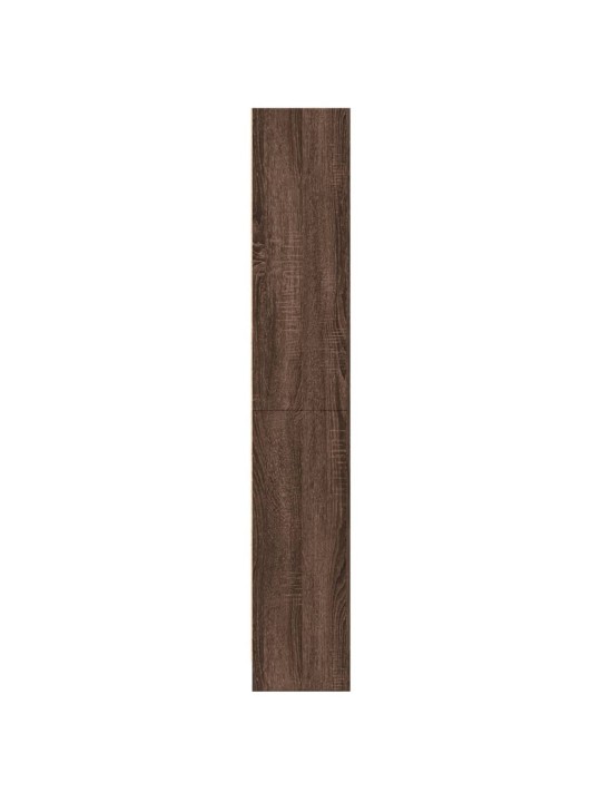 Grāmatu plaukts, brūna koka, 60x24x143 cm, inženierijas koks