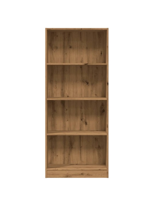 Grāmatu plaukts, koka krāsa, 60x24x143 cm, inženierijas koks
