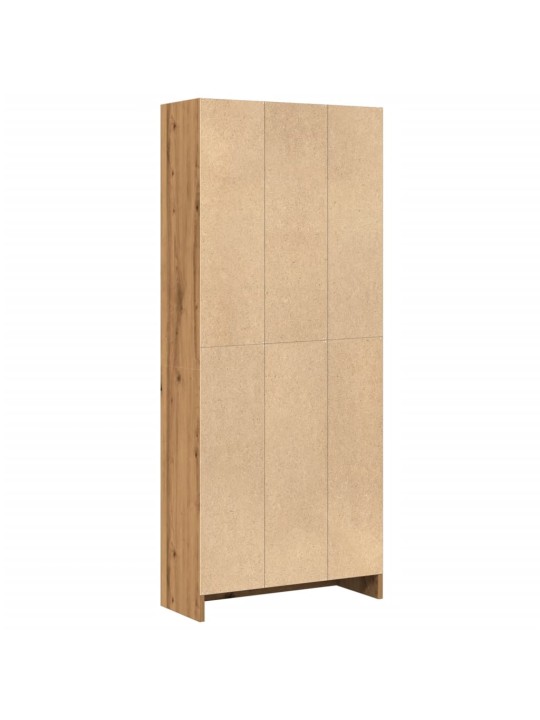 Grāmatu plaukts, koka krāsa, 60x24x143 cm, inženierijas koks