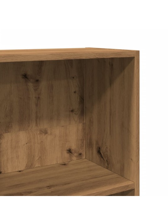 Grāmatu plaukts, koka krāsa, 60x24x143 cm, inženierijas koks