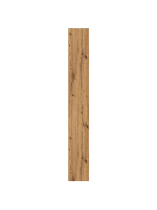 Grāmatu plaukts, koka krāsa, 60x24x176 cm, inženierijas koks