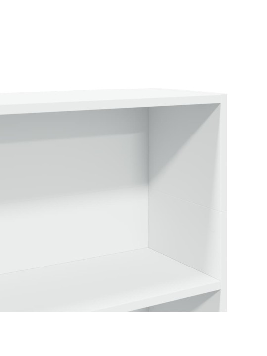 Grāmatu plaukts, balts, 80x24x109 cm, inženierijas koks