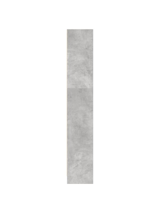 Grāmatu plaukts, betona pelēks, 80x24x143 cm, inženierijas koks