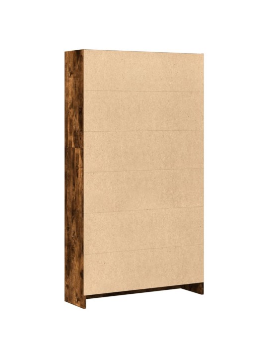 Grāmatu plaukts, ozola krāsa, 80x24x143 cm, inženierijas koks