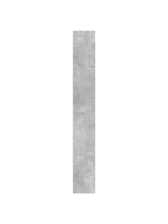 Grāmatu plaukts, betona pelēks, 80x24x176 cm, inženierijas koks
