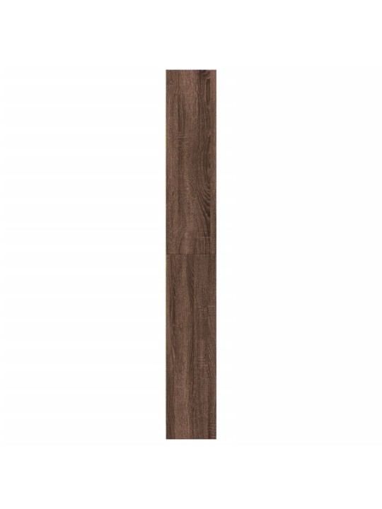 Grāmatu plaukts, brūna koka, 80x24x176 cm, inženierijas koks