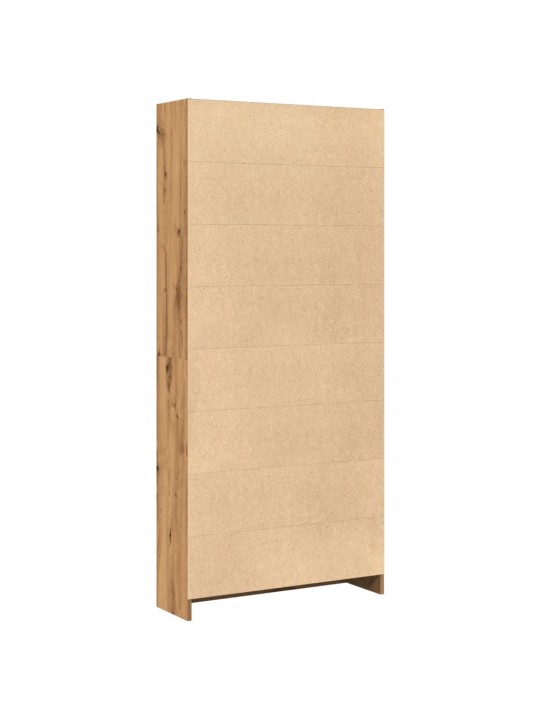 Grāmatu plaukts, koka krāsa, 80x24x176 cm, inženierijas koks