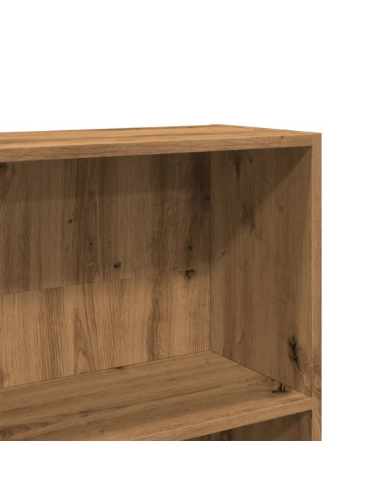 Grāmatu plaukts, koka krāsa, 80x24x176 cm, inženierijas koks
