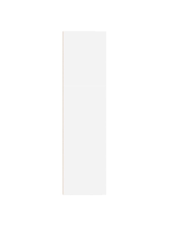 Grāmatu plaukts, balts, 40x30x114 cm, inženierijas koks